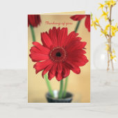 Carte Pensée à vous (Fleur jaune)