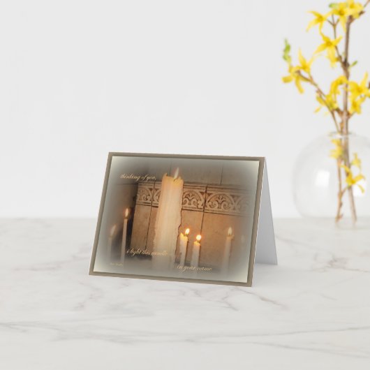 Carte Pensée à vous (Fleur jaune)