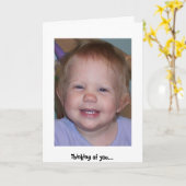 Carte Pensée à vous (Fleur jaune)