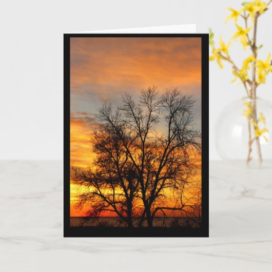 Carte Pensée à vous (Fleur jaune)