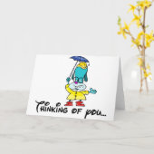 Carte Pensée à vous… (Fleur jaune)