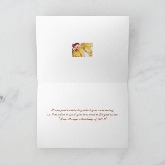 Carte Pensée à vous…. (Intérieur)