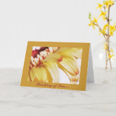 Carte Pensée à vous…. (Fleur jaune)