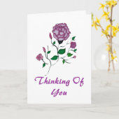 Carte Pensée à vous (Fleur jaune)