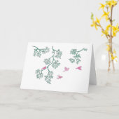 Carte Pensée à vous (Fleur jaune)