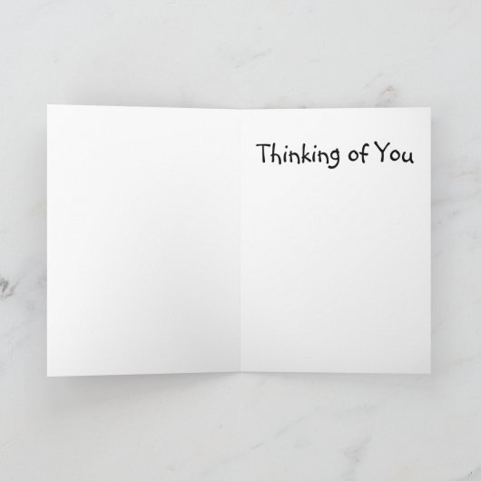 Carte Pensée à vous (Intérieur)