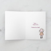 Carte Pensée à vous bouquet (Intérieur)