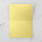 Carte Pensée à vous bourgeon de rose jaune (Intérieur)
