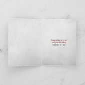 Carte Pensée à vous chat (Intérieur)