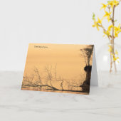 Carte Pensée à vous photographie de l'eau de sépia de (Fleur jaune)