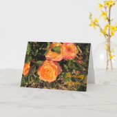 Carte Pensée à vous : Roses de corail (Fleur jaune)