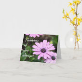 Carte Pensée à vous toujours ! (Fleur jaune)