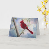 Carte pensée cardinale à vous (Fleur jaune)