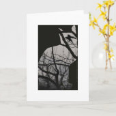 Carte Pensée de chat (Fleur jaune)