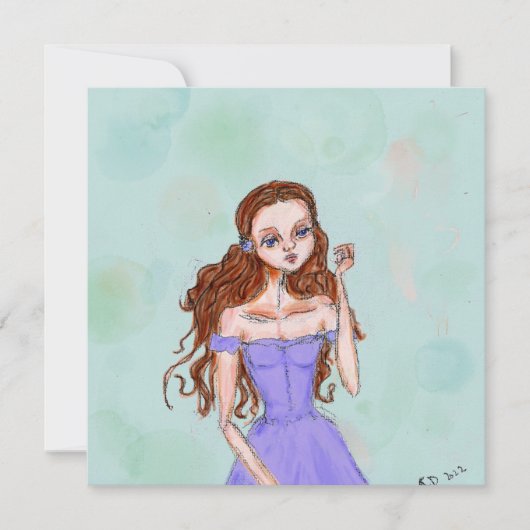 Carte Pensée de Periwinkle (Devant)