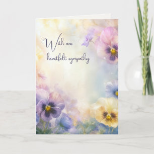 Carte Pensée de sympathie abstraite