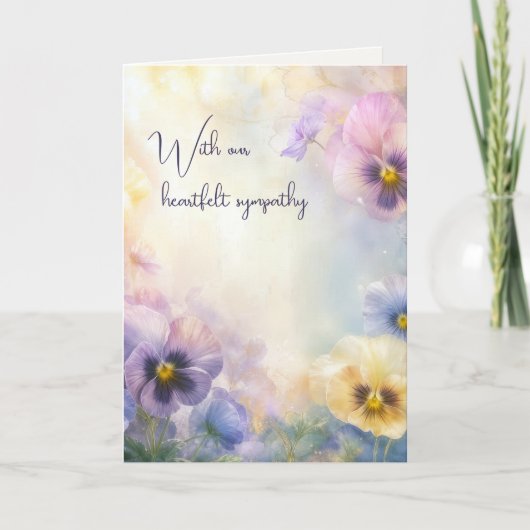 Carte Pensée de sympathie abstraite (Devant)