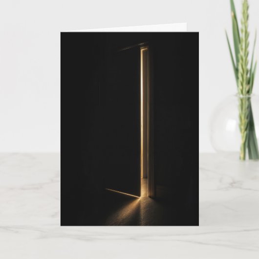 Carte Pensée de Vous Faisceau de Lumière Dans l'Encadrem (Devant)