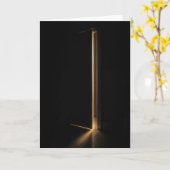 Carte Pensée de Vous Faisceau de Lumière Dans l'Encadrem (Fleur jaune)