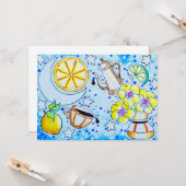 Carte Pensée et citron (Devant/Arrière en situation)