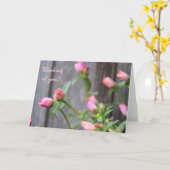 Carte Pensée florale rustique de vous, Fleurs/clôture en (Fleur jaune)