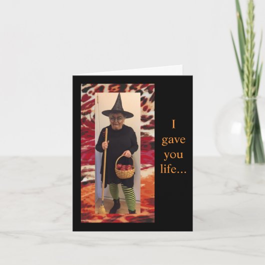 Carte Pensée humoristique pour Halloween (Devant)