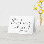 Carte Pensée mignonne de vous Encourager (Fleur jaune)