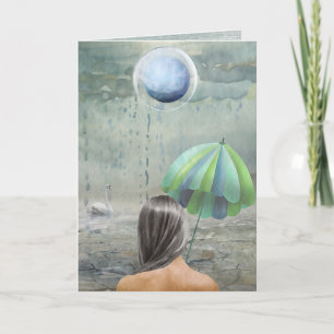 Carte Pensée pour toi - Art Fantastique Moderne d'Annive