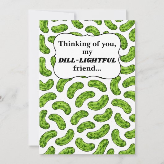 Carte pensée pour un ami délicieusement anethée (Devant)