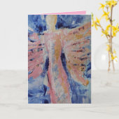 Carte Pensée pour vous  (Fleur jaune)