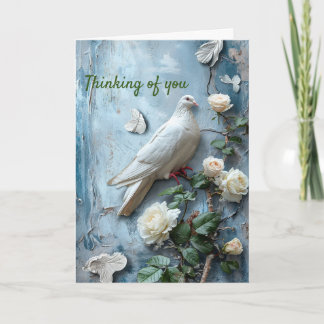 Carte Pensée pour vous - Dove  Condoléances