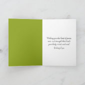 Carte Pensée pour Vous Orchidées Blanches et Bambou (Intérieur)