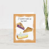 Carte Pensée pour Vous Trois Gâteaux (Devant)