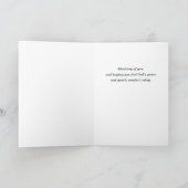 Carte Pensée religieuse de vous Couronne florale (Intérieur)