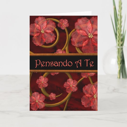 Carte Pensée Romance italienne à vous Pensando un Te (Devant)