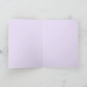 Carte Pensée Violette Fleur Fille Nom Anniversaire (Intérieur)