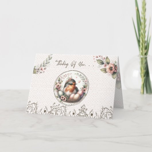 Carte Pensées de printemps pour toi (Devant)