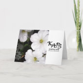 Carte Pensées de vous Petunia (Dos)