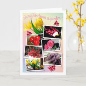 Carte pensées d'un jardin... (Fleur jaune)