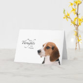 Carte Pensées et prières de chien (Fleur jaune)