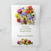 Carte Pensées Jolis Vœux de Rétablissement (Intérieur)