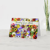 Carte Pensées Jolis Vœux de Rétablissement (Devant)