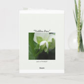 Carte "Pensées pour toi" modèle personnalisable (Dos)