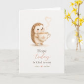 Carte Pensées pour Vous avec Message Espoir pour A (Fleur jaune)
