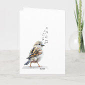Carte Pensées pour Vous Oiseau Mignon (Dos)