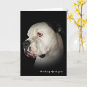 Carte penser à Bulldog (Fleur jaune)