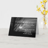 Carte Penser À L'Arbre De Coucher De Soleil (Fleur jaune)