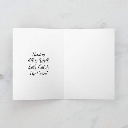 Carte Penser à propos de vous ami doux (Intérieur)