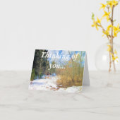 Carte Penser à toi (Fleur jaune)