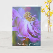 Carte Penser à toi (Fleur jaune)